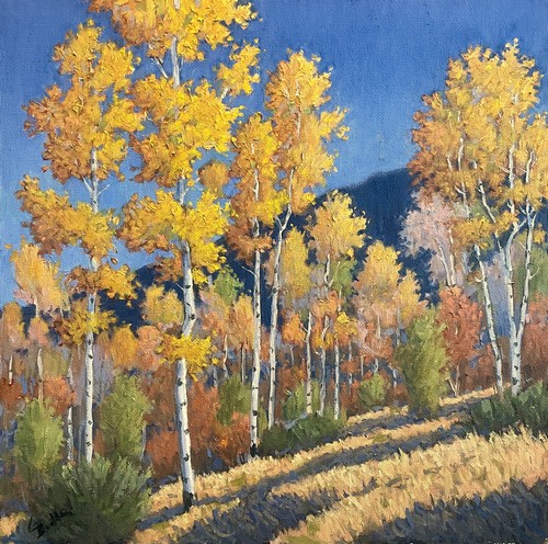 Fall Colors 12x12 $650 at Hunter Wolff Gallery
